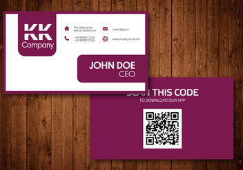 Two Sided Business Card Vector Design - vector #354193 gratis