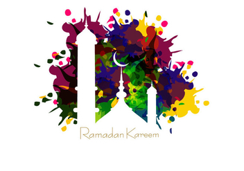 Mosque On Ramadan Kareem Card - бесплатный vector #354363