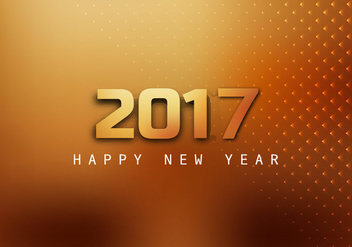 Happy New Year 2017 Greeting Card - Kostenloses vector #355123
