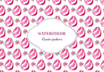 Free Vector Floral Pattern With Easter Egg - vector #355353 gratis