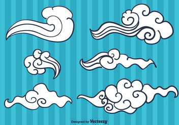 Free Chinese Cloud Vector - vector gratuit #355773 