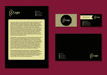 Letter Head Design Business Cards Corporate Identity Stationery - бесплатный vector #355853