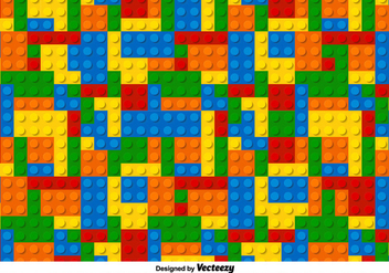 Multicolor Lego Vector Pattern - Kostenloses vector #356333