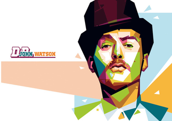 Dr. Watson Portrait Vector - Free vector #356553
