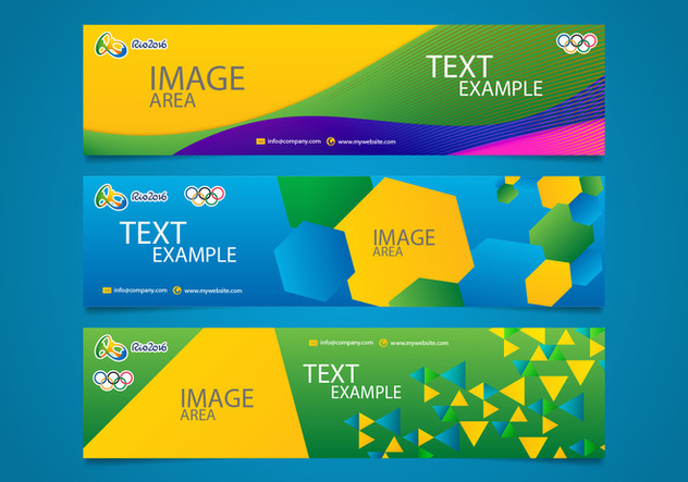 Brasil Olympics Banners Vectorial Editable - Free vector #358213
