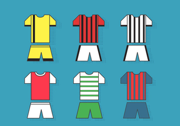 Football Kit Sports Jersey Vectors - vector #358713 gratis