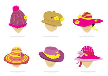 Isolated Ladies Hat Vector - Free vector #360193