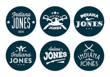 Typographic Indiana Jones Vector Backround - vector gratuit #361133 