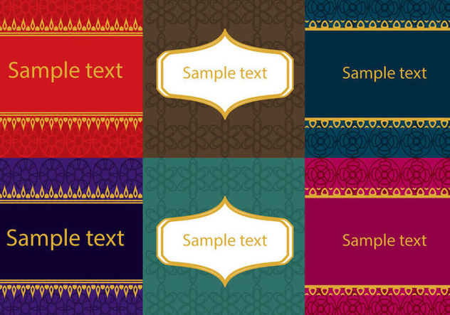 Set of Asian Thai Patterns - vector #361903 gratis