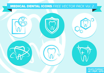 Medical Dental Icons Free Vector Pack Vol. 2 - vector gratuit #362263 