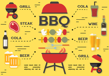 Free Barbecue Elements Vector Background - Free vector #362463