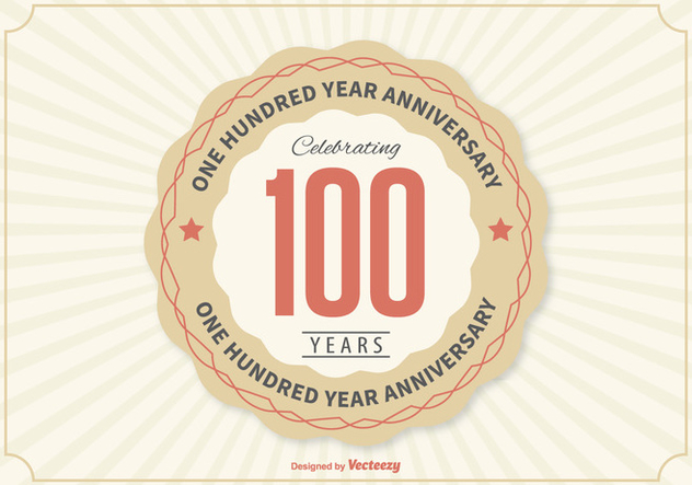 100 Year Anniversary Illustration - vector gratuit #362683 