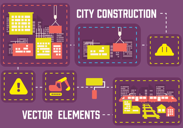 Free City Construction Vector Background - бесплатный vector #362803