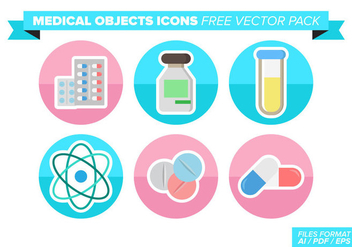 Medical Objets Icons Free Vector Pack - Free vector #363113