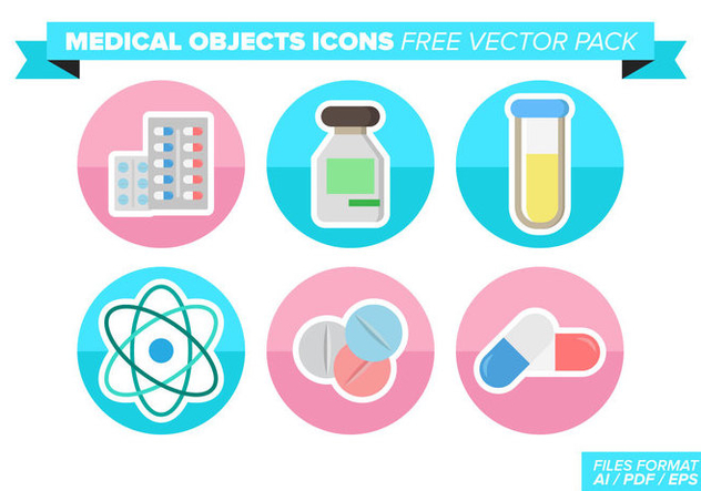 Medical Objets Icons Free Vector Pack - vector #363113 gratis