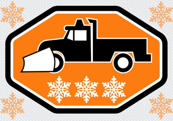 Free Snow Plow Truck Vector - Kostenloses vector #366623