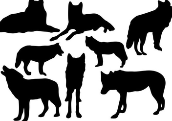 Free Wolf Silhouette Vector - Free vector #367183