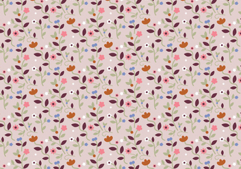 Pastel Floral Pattern - Kostenloses vector #369113