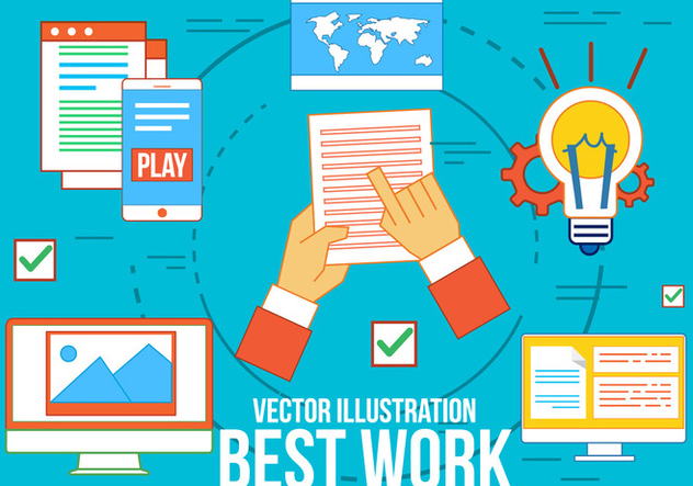 Free Best Work Vector Icons - vector gratuit #370793 