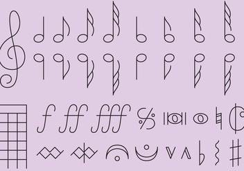 Music Notes - Free vector #374313