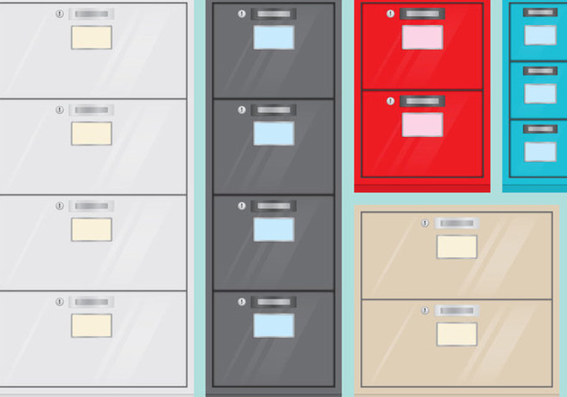 File Cabinets - Kostenloses vector #374433