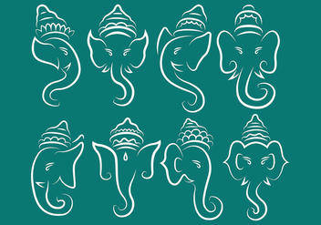 Ganesh logos - vector gratuit #374743 