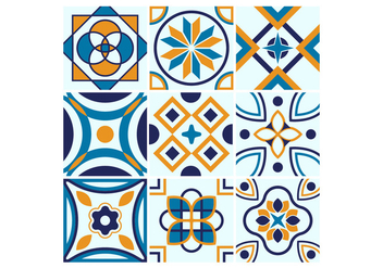 Free Portuguese Tile Vectors - Free vector #374833