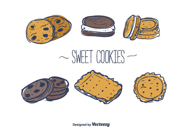 Sweet Cookies Vector - Free vector #375683