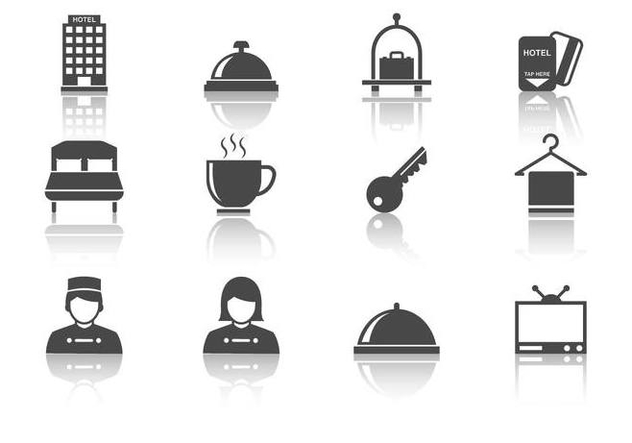 Free Hotel Icons Vector - Free vector #376113