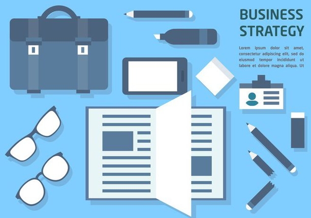 Free Flat Business Office Vector Elements - Kostenloses vector #377383
