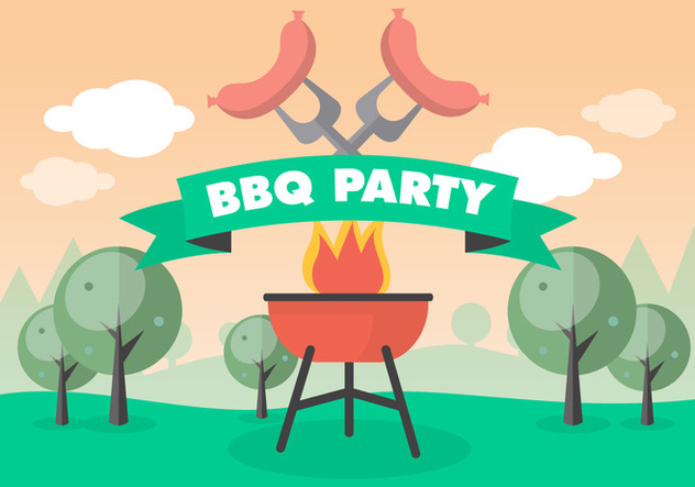 Free Bbq Picnic Vector Background - Free vector #377693
