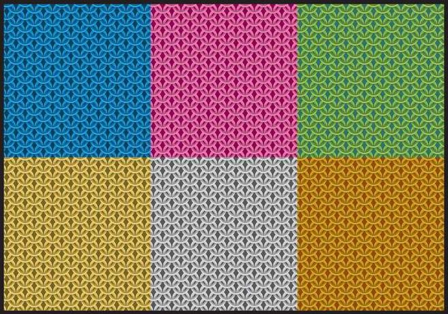 Colorful Chainmail Patterns - Free vector #379673