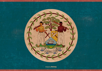 Grunge Flag of Belize - Kostenloses vector #381523
