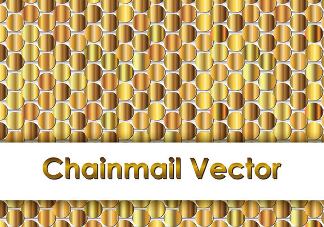 Gold Chainmail Background - Free vector #381693
