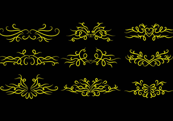 Pinstripes Ornament Icon Vectors - vector gratuit #385513 