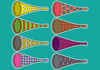 Vuvuzela icons - Free vector #387193