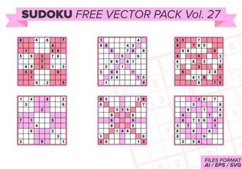 Sudoku Free Vector Pack Vol. 27 - Kostenloses vector #387253