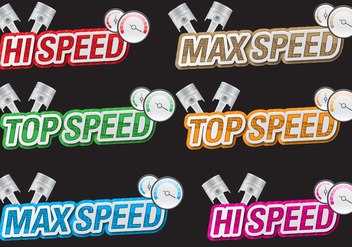 Speed Titles - vector #387423 gratis