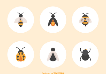 Free Flat Insect Vector Icons - Kostenloses vector #387833