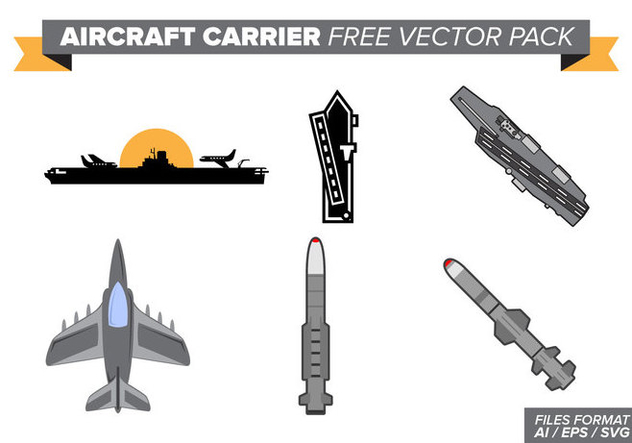 Aircraft Carrier Free Vector Pack - Kostenloses vector #389073