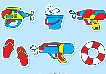 Playing Water Element Vector - Free vector #389663