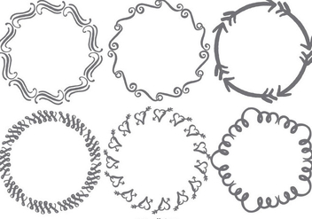 Hand Drawn Doodle Frames - Free vector #390703