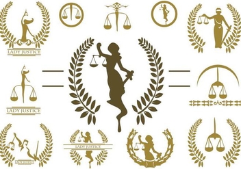 Free Lady Justice Logo Vector - Kostenloses vector #390953
