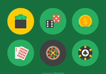 Free Gambling Vector Flat Icons - бесплатный vector #391383