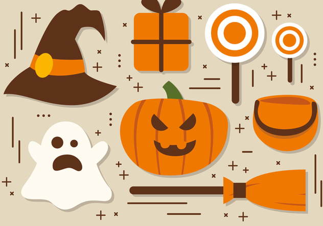 Free Halloween Elements Vector Collection - Free vector #391523
