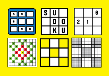 Sudoku Vector Set - бесплатный vector #392523