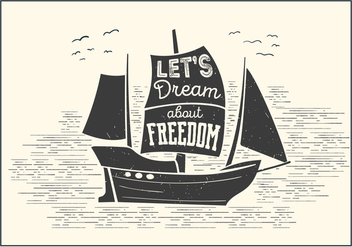 Free Boat Vector Typography - Free vector #393723
