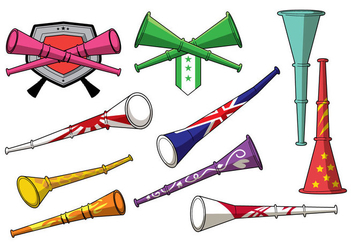 Free Vuvuzela Icons - vector gratuit #396103 