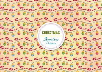 Christmas Ornament and Candy Cane Vector - бесплатный vector #399463