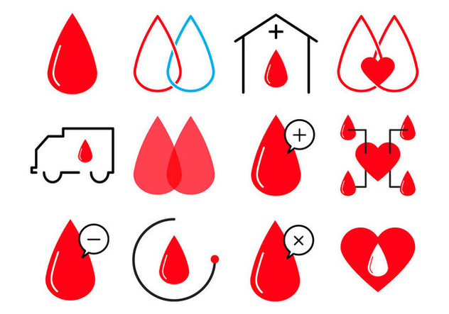 Free Blood Donation Icon Vector - vector #399663 gratis